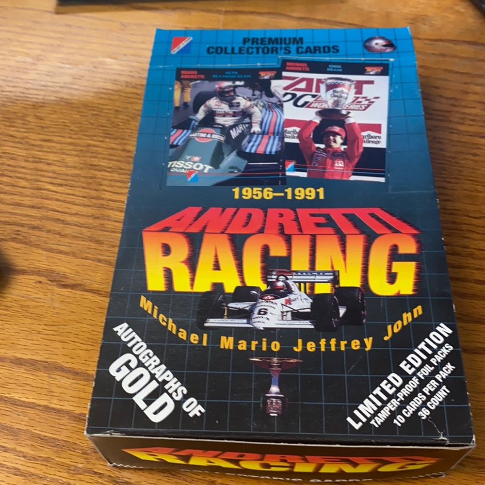 Mario Andretti race cards sports lot 200+ cards